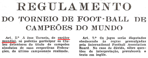 blog do fluminense FC: FIFA já reconheceu Copa Rio Internacional de 1952  como um mundial interclubes